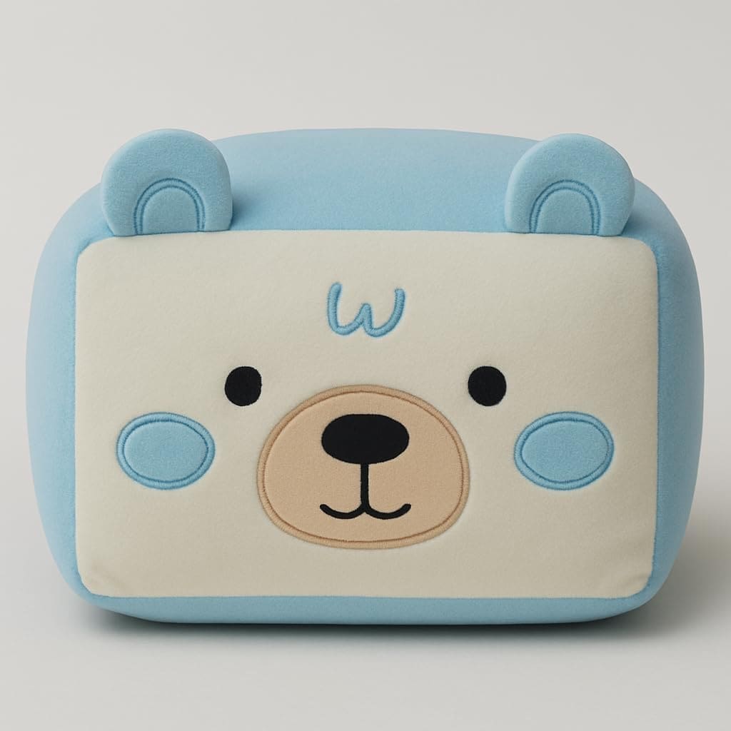 Light Blue Cube Bear Plush