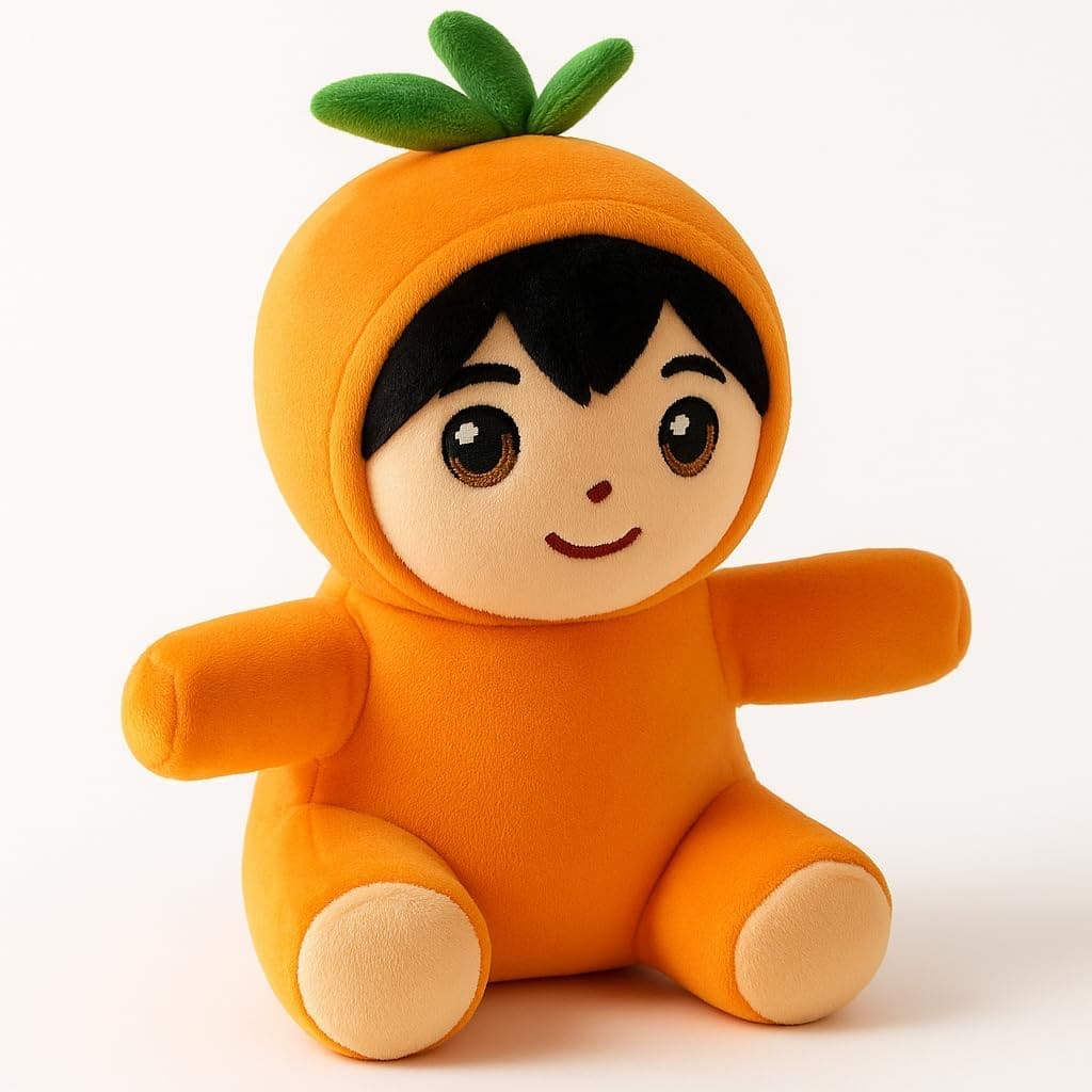 Orange Fruit Costume Boy Doll Plush