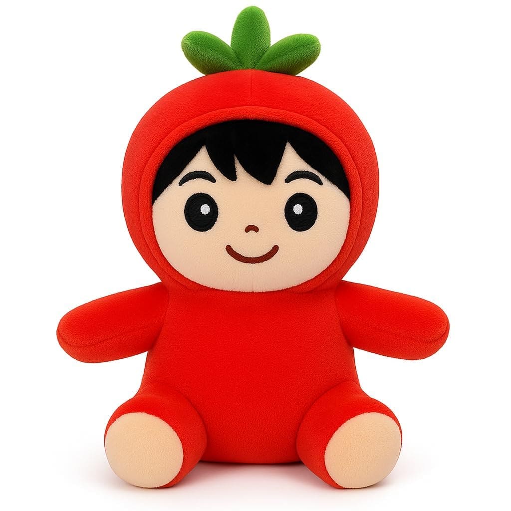 Red Tomato Boy Character Plush