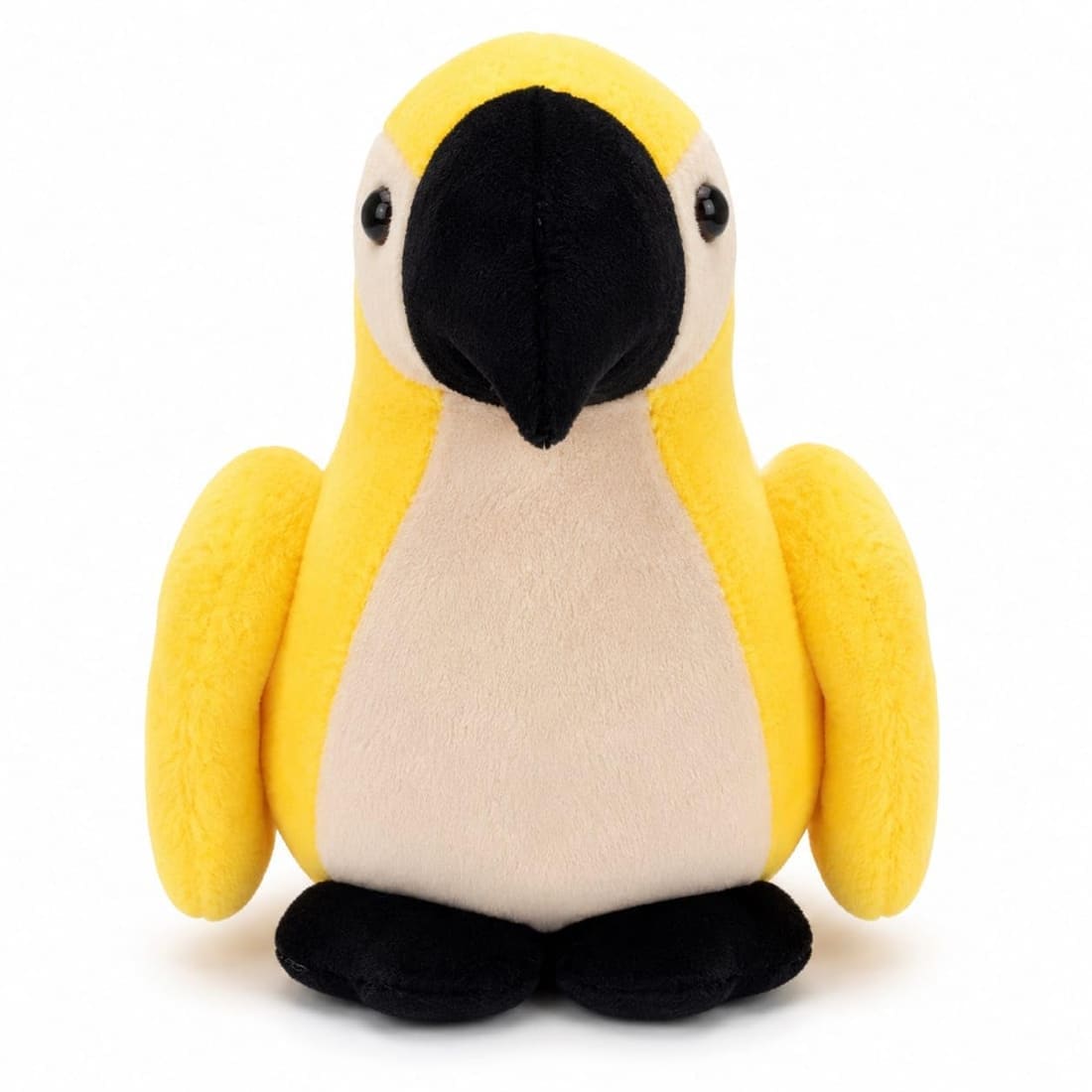 Bright Yellow Parrot Round Plush