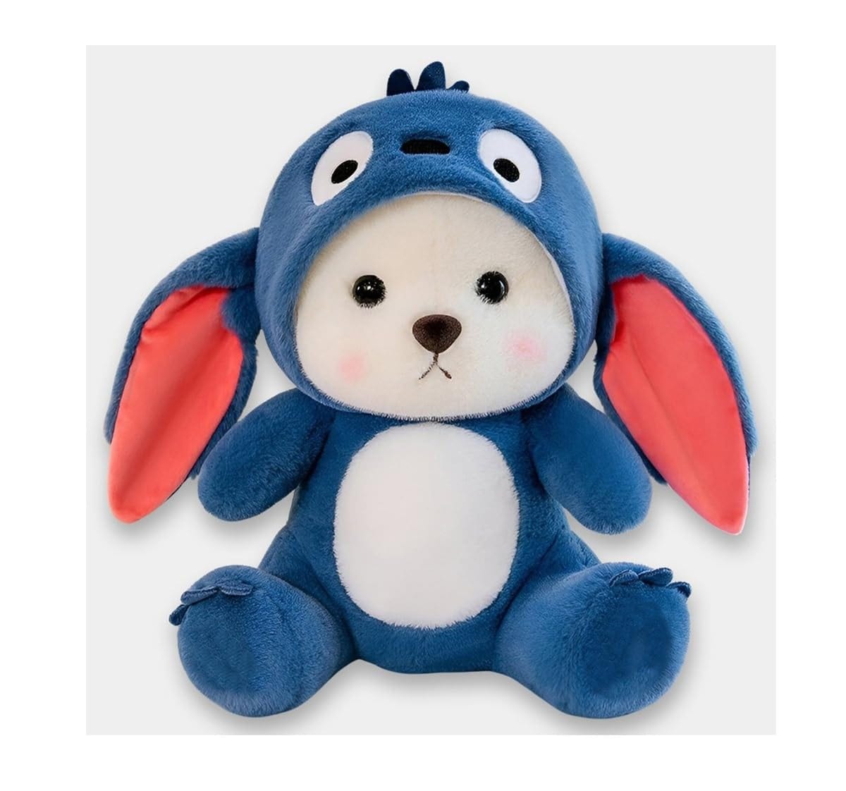HOODIE - BEAR - 30 CM Royal blue Rabbit fur