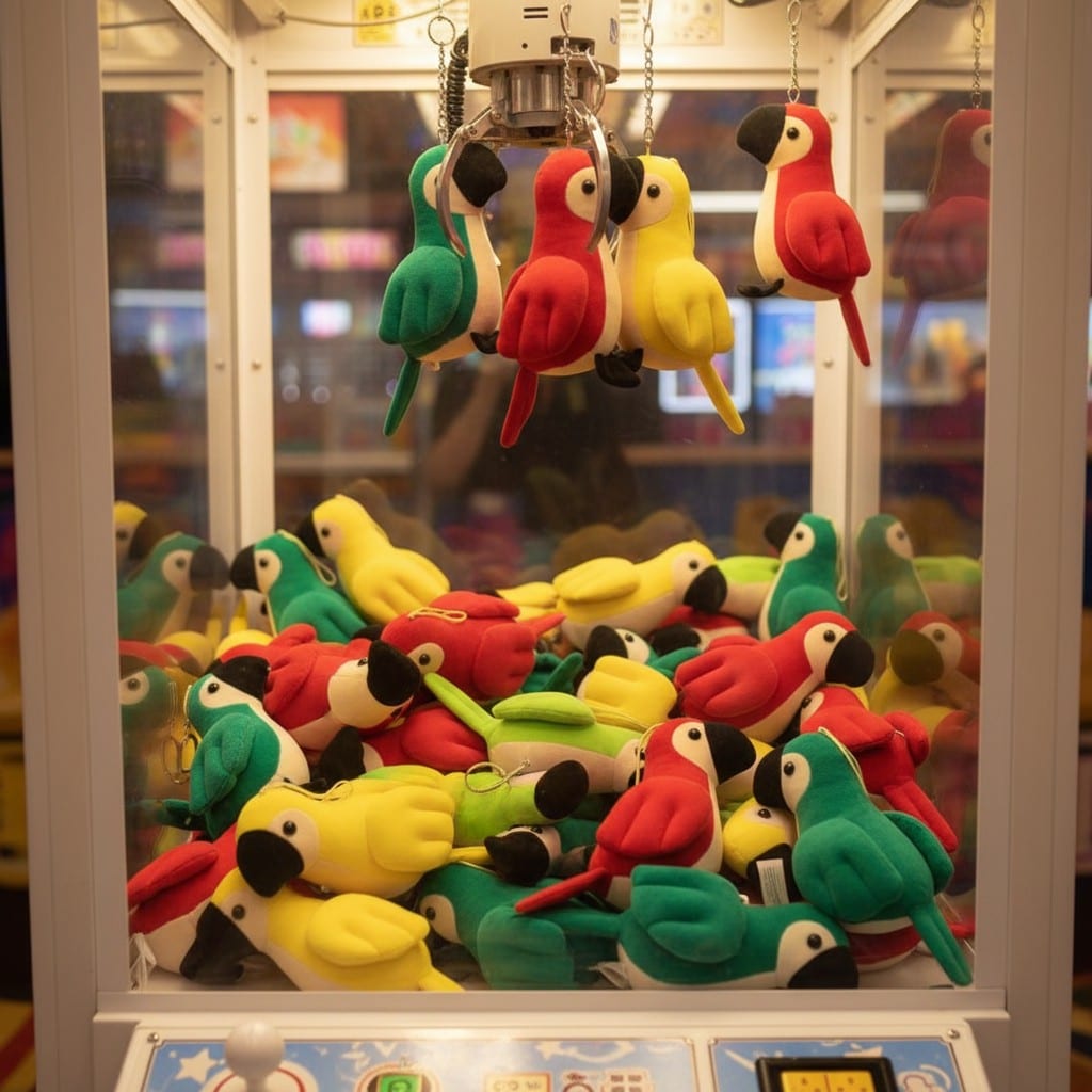 PARROT - 22 CM Green - Yellow -Sea green - Lemon - Red Imported E.F
