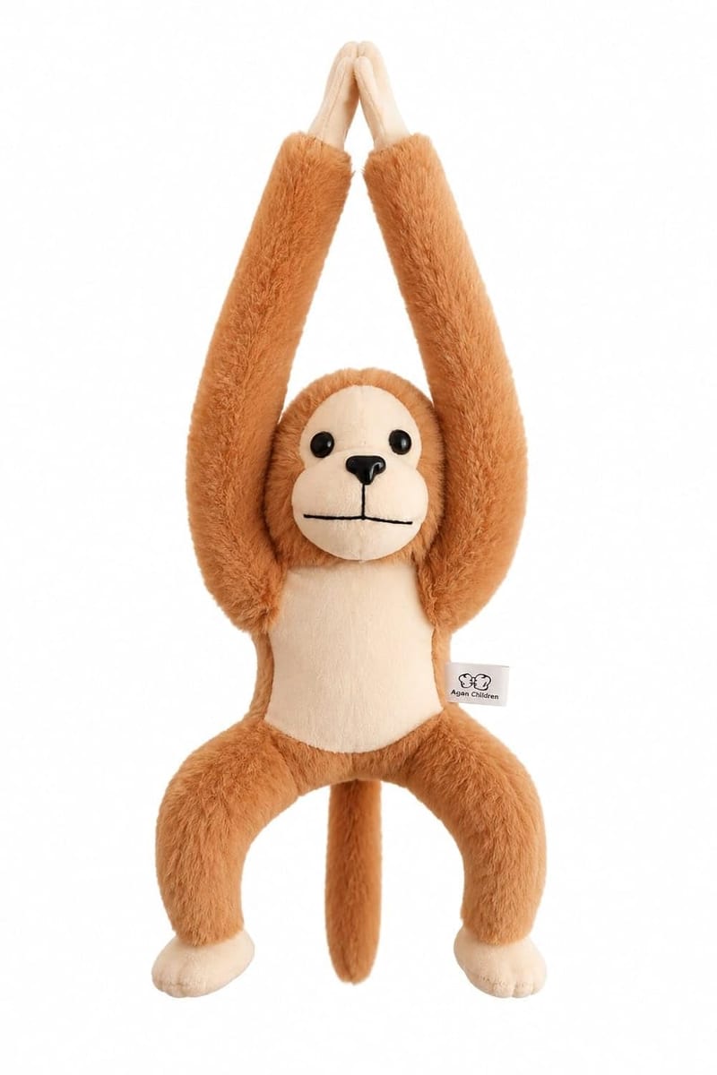 RABBIT - FUR MONKEY - 40 CM Brown Rabbit - Fur