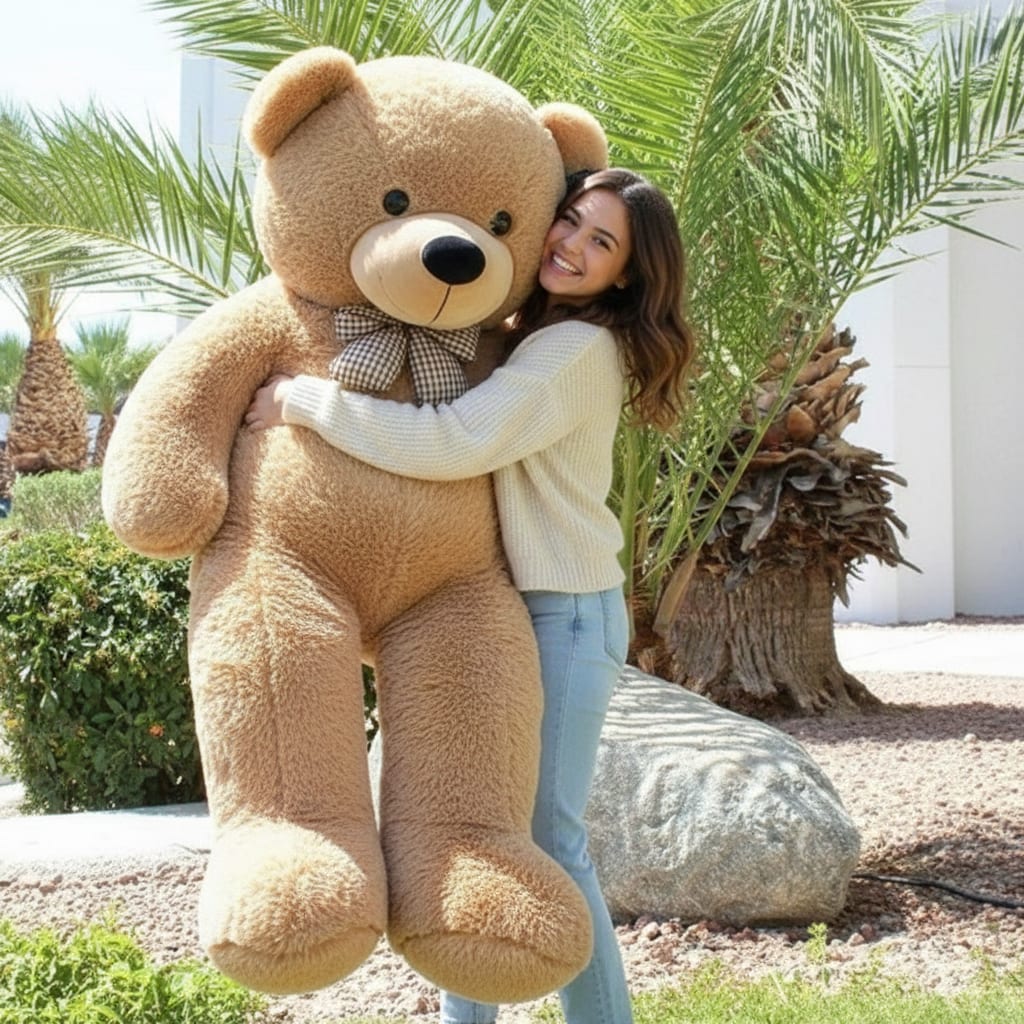 BULKY - 5.5 FT TEDDY (GIANT) - 167 CM Mix - Color Rabbit - Fur